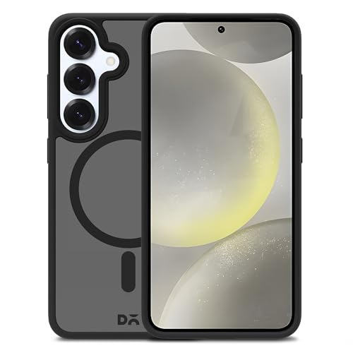 Image of DailyObjects Case for Samsung Galaxy S25 Plus, Drop Protection Polycarbonate Black Nimbus Matte Slim Shockproof Back Cover