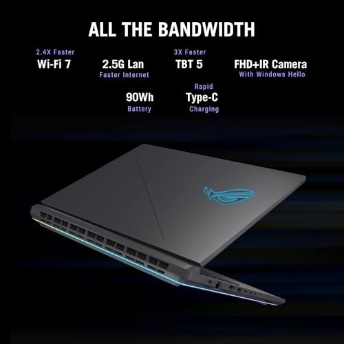 Image of 2025 ASUS ROG Strix G18 Gaming Laptop - NVIDIA RTX 5080(16GB GDDR7), Intel Ultra 9 275HX, 18 inch 2.5K 240Hz Display, Wi-Fi 7, Windows 11 Pro, Office Lifetime License & Accessories, 64GB DDR5 RAM 4TB SSD