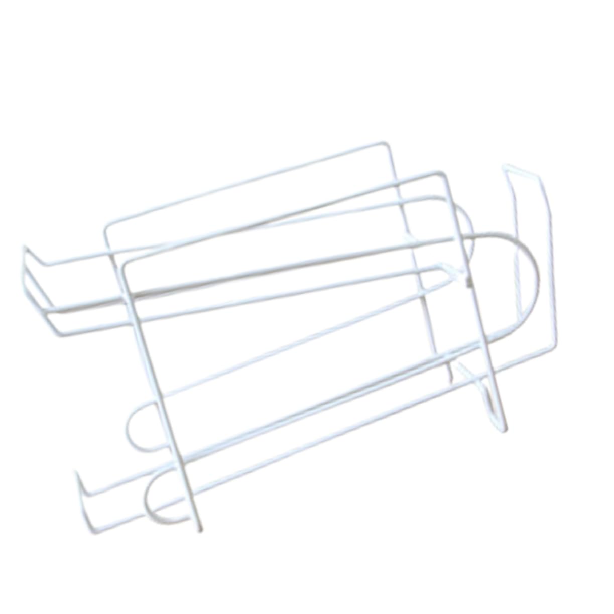 Amosfun Porta Lattine in Ferro Bianco, Organizer Frigo per 10 Lattine