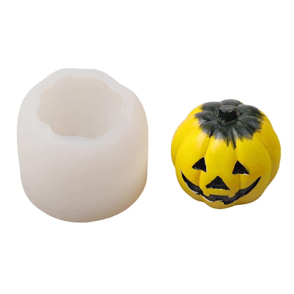 Stampi In Silicone A Forma Di Zucca 3D Per Halloween - Candeline E Portacandele Fai-Da-Te - Decorazioni Autunnali E Ringraziamento