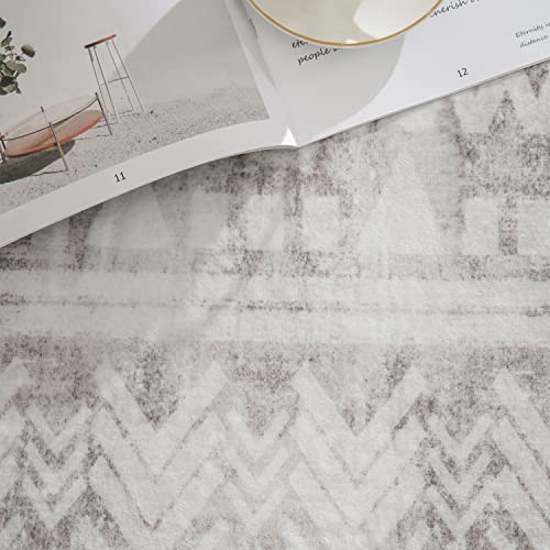 Boho Area Rug 2X8 Feet Runner Modern Area Rug Neutral Carpet For Bedroom Decor, Livingroom Decoration Ideas, Play Room #TOP3