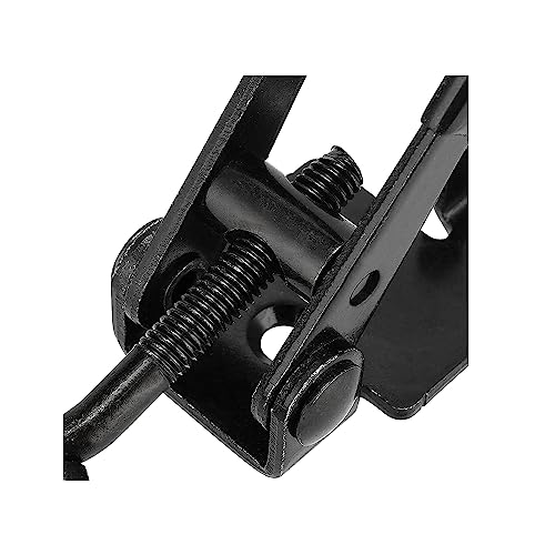 E-TING 4Pack Toggle Clamp Latch 397Lbs Holding Capacity 4002 Pull Latch Clamps Black Adjustable Quick Release Hasp Clamps for Smoker Cabinet Boxes Case Trunk Jig, Metal Toggle Latch Catch Set - Thumbnail 3