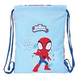 Safta | Saco Deportivo Plano Junior Spidey Rescue Marvel, Medidas 26x1x34 cm