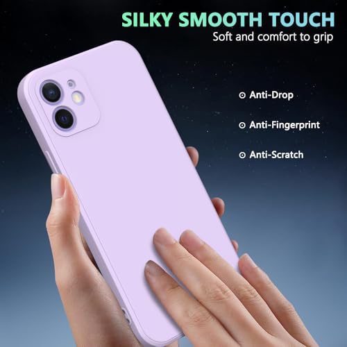 Image of for iPhone 12 Case Purple, Scratch Resistant with Soft Touch, Slim Thin Phone Cover for iPhone 12 6.1 inch