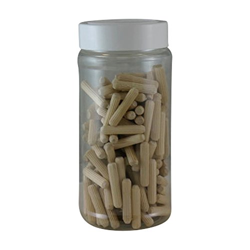 Wood Dowel Pins 1.5 x 1/4 Inch - Pack of 150 Straight Fluted