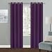 MYSKY HOME Solid Grommet top Thermal Insulated Window Blackout Curtains for Bedroom, 52 x 84 Inch, Royal Purple, 1 Panel