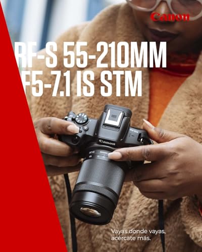 Image of Canon RF-S55-210mm F5-7.1 is STM Lens | Compact Telephoto Zoom (Black)