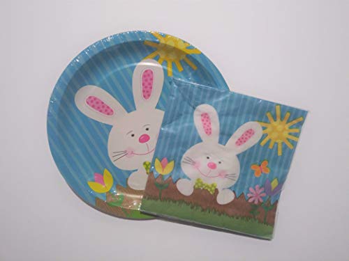 Easter Bunny Plates and Napkins