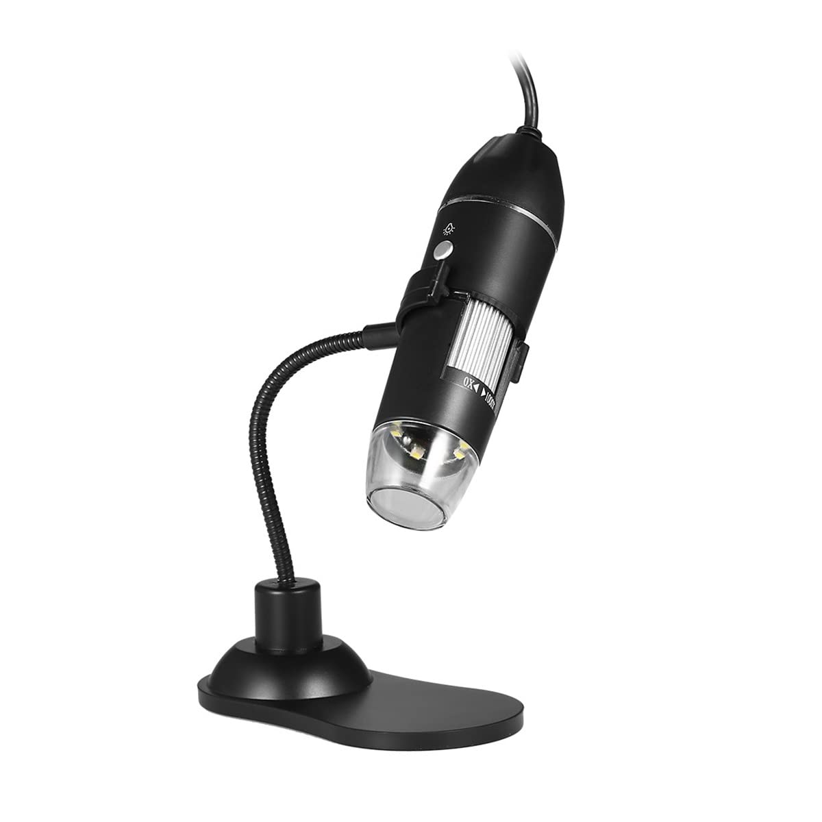Microscope à zoom numérique USB avec loupe portable et lot de lames