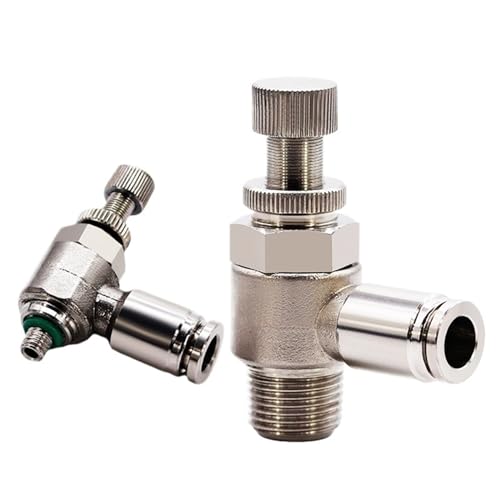 Vanne de régulation SL12-02 en acier inoxydable pour raccordement de tuyau pneumatique 12mm-1/4 - 2