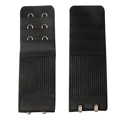 Jffx Bra Extender 2 Hooks 3 Rows, Stretchy Soft And Comfortable Women's Bra Strap Extenders Bra Band, Pack Of 3 #TOP3