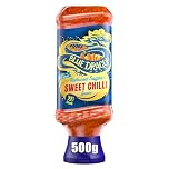 Blue Dragon Reduced Sugar Thai Sweet Chilli Dipping Sauce 500g | Medium Heat | 35% Less Sugar | Perfect With Goujons, Wraps, Chicken, Halloumi & More