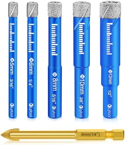 Huucozn 7-teiliges Diamant-Bohrerset Für Fliesen & Glas - 5-14mm