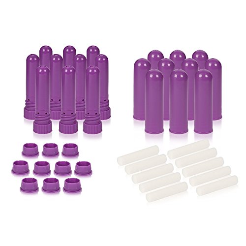Aromatherapy Blank Nasal Inhaler Stick (Pack 10) Purple