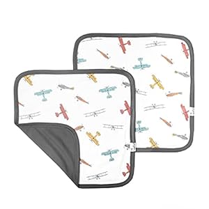 Copper Pearl Baby Security Blanket Set of 2 – Portable Size for Self-Soothing On-The-Go, Ideal Baby Blankets for Boys and Girls, Ultra-Soft, and Gift-Ready Loveys – Ace