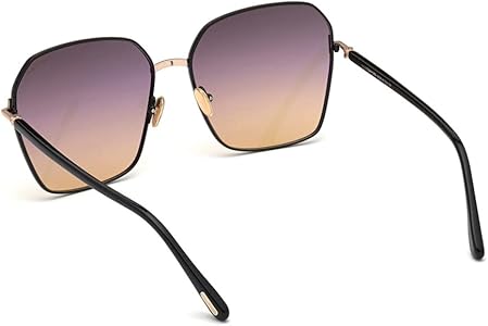 Amazon.com: Tom Ford CLAUDIA-02 FT 0839 Black/Grey Shaded 62/16