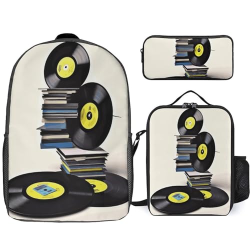Sac à dos vinyles et rubans adhésifs 3 pièces idéal pour vos sorties décontractées