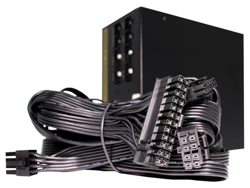 Xilence XP850MR9.2 - Fuente de alimentación para PC (850 W, ATX 3.0 PCI-E Gen 5.0, 80+Gold, semimodular, Gaming, elegantes cables planos, 1x20+4PIN, 1x4+4PIN, 1x8PIN, 1xVHPWR, 3xPCI-E 6+2PIN, 3xIDE, - imagen 9