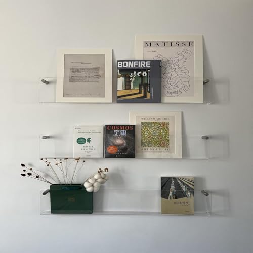 Revistero acrílico, soporte para folletos de montaje en pared, elegante almacenamiento de literatura para decoración de oficina y hogar, exhibición colgante para registros y libros