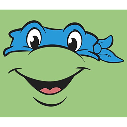 Nickelodeon Little Teenage Mutant Ninja Turtles Leo Big Face Girls Short Sleeve Tee Shirt2