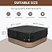 iBirdie Outdoor Waterproof and Weatherproof Hot Tub Cover 85 x 85 inch fit 84 x 84 or 83 x 83 or 82 x 82 or 7 ft x 7 ft Square SPA 600D Heavy Duty Protectors Protective Cover Cap