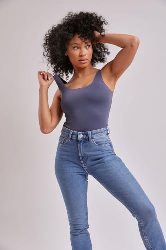 Image of Almere Everyday Essential Double Lined Basic Tank Bodysuit for Women