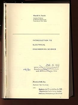 Hardcover Introduction to Electrical Engineering Science Book