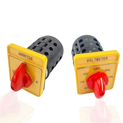 Circuit de commande de moteur YMW98-16/3 16A avec boîtier voltmètre et commutateur rotatif