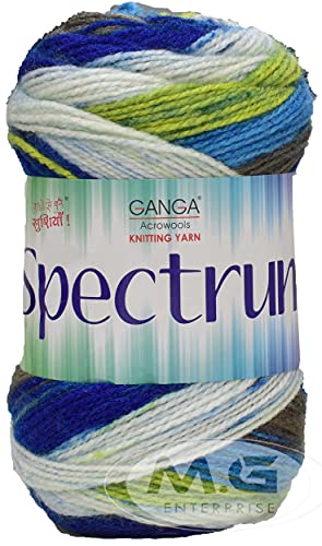 Image of M.G Enterprise Zinea Marble MixKnitting Yarn 200 Wool Yarn for Crochet & DIY Art Projects