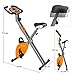 SONGMICS Bicicleta Estática, Bicicleta Fitness, Entrenador Plegable Indoor, 8 Niveles de Resistencia...