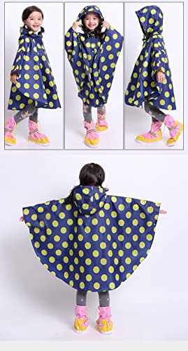 Image of Freesmily Kids Cute Raincoat Waterproof Rain Poncho Jacket Coat for Girls Boys