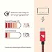 RAMPOW Braided USB C Cable 6ft, USB 3.1 Fast Charging USB Type C Cable [QC 3.0, 5Gbps], Fast Data Sync USB C Charger Cable for Samsung Galaxy S20/S10/S9/S8, LG, Sony, Moto and More - Red