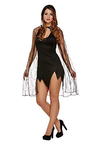 Preisvergleich Produktbild Damen Halloween Kostüm Spinnennetz Umhang
