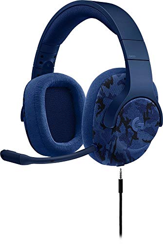 Logitech G433 7.1 Wired Gaming Headset With Dts Headphone: X 7.1 Surround For Pc, Ps4, Pro, Xbox One, S, Nintendo Switch – Camo Blue #TOP1