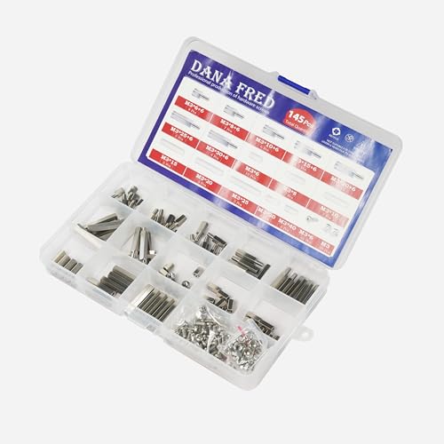 M3 Hex 304Stainless Steel Standoff Male Female Metric Thread Mount Spacer Screw Nut Bolt Motherboard Spacer Prototyping Accessories for PCB, Quadcopter Drone, Computer & Circuit Board Assortment Kit - Thumbnail 3