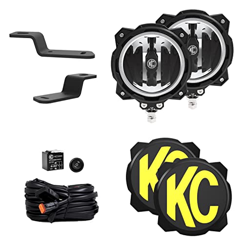 KC HiLiTES 97160 GravityÂ® LED Pro6 Wide-40-2-Light System - Ditch Light Kits - for 21+ Ford Bronco