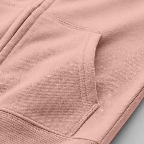 Saubeou Hoodies for Teen Girls Raglan Long Sleeve Zip Up Hoodie Loose Fit Basic Casual Hooded Sweatshirt Jacket Size 2-13T Pink girls sweatshirt Size 2-3 - image 7