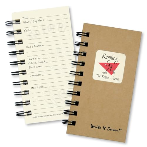 Carnet de running Journals Unlimited mini journal de course en papier recyclé