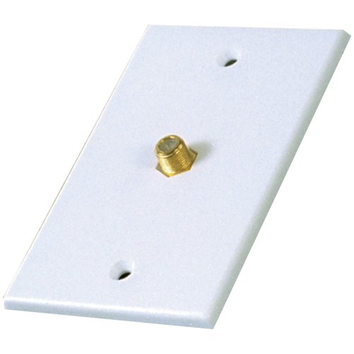 RCA VH61N placa de pared coaxial blanca para organizar los cables del salón