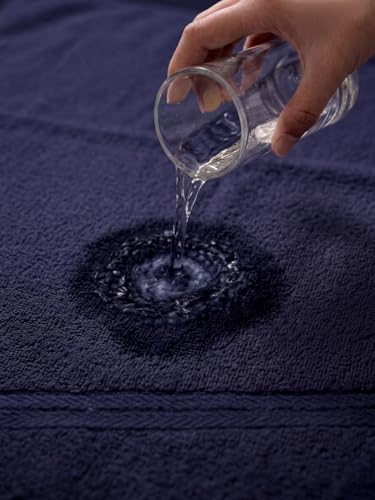 Image of Monte Carlo Essential 100% Cotton Bath Towel | 380 GSM Lightweight & Quick Dry | Soft Absorbent Compact Towel 60x120 cm | Bathroom Towel for Gym, Travel & Daily Use (Jazz) | Peacock Blue