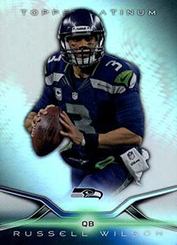 2014 Topps Platinum 17 Russell Wilson Seahawks NFL Football Card NM-MT