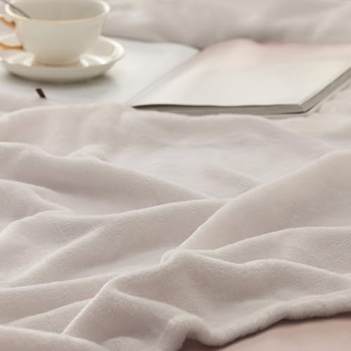 BEDSURE Kuscheldecke Flauschig Decke Fleecedecke - Wohndecke Warm & Weich, Sofadecke Deko XXL, Geschenk für Frauen, Couch Blanket für Valentinstag, Tagesdecke 220x240cm, Beige