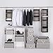 StorageWorks Storage Baskets for Shelves, Foldable Fabric Closet Storage Bins with Handles, Fabric Storage Bins Clothes Organizer, Gray, 3-Pack, Extra Large