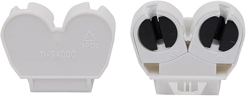 Miniatura 2 de uxcell 8 piezas T5 soporte de luz fluorescente G5 base de doble cabeza lápida enchufe AC 500 V 2A para tubo fluorescente LED