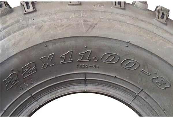 Ocelot P322 Rear 22x11-8 ATV Tires 2-Ply Rated Durable, Off-Road Performance, Tubeless, Non-Directional Tread, 22-inch Knobby Sport 22x11x8 UTV Tires for Dirt, Grass, and Gravel