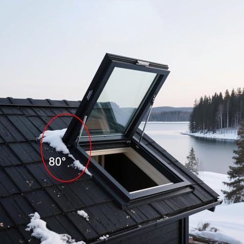 Claraboya de aluminio con vidrio templado doble para iluminación de áticos y sótanos 4