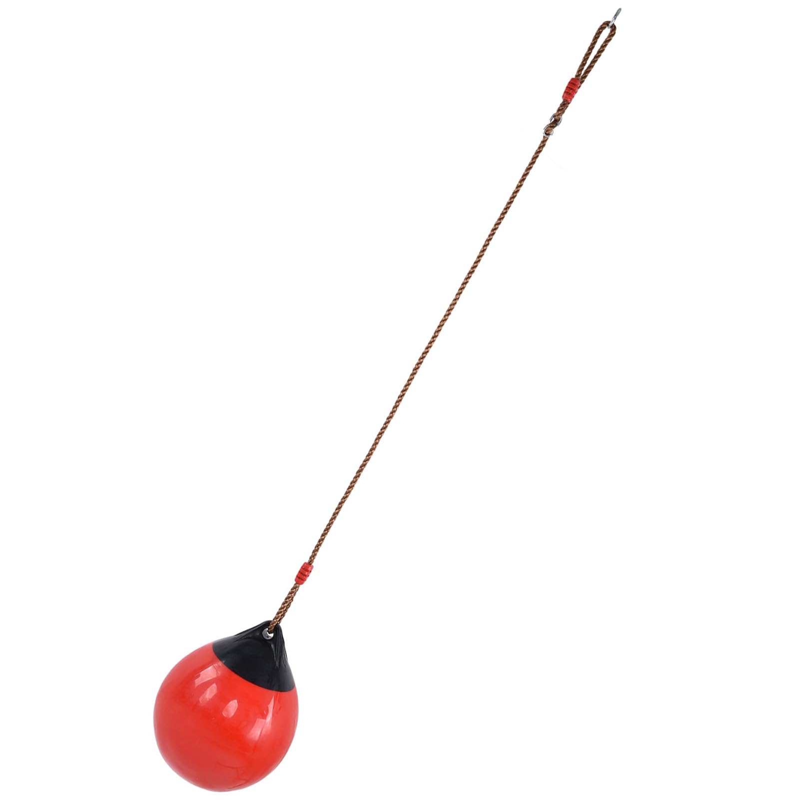 Altalena Gonfiabile con Palla 29 Cm Rossa con Catena in Corda, Sedia Sospesa Rotonda in Plastica per Giochi da Giardino per Interni Ed Esterni Bambini