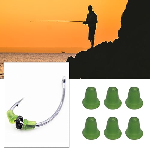 The Lord of the Tools 100Pcs Fishing Hook Bait Stop Hook Beads Stops Fishing Hook Stopper Plastic Fishing Hook Gear Bead Accessories Sport Supplies Green - Image 3
