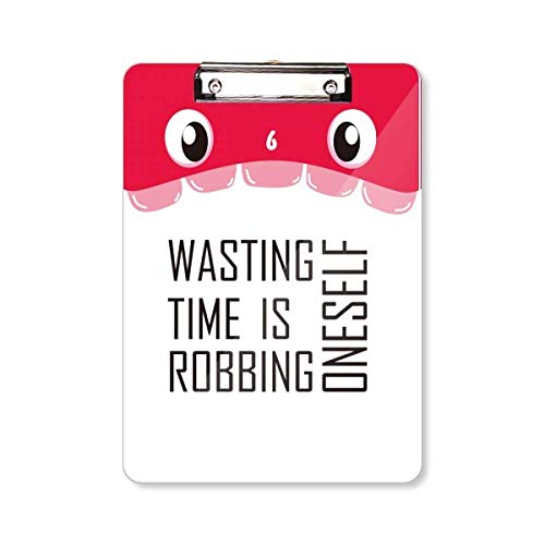 Porte-bloc A4 Wasting Time pour organiser vos réunions et projets