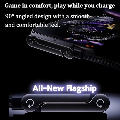 Yaslayp Invisible Holder Charger Cable with Stand,Type-C to Type-C,240W PD Fast Charging Cable with 360° Adjustable Metal Stand,2 in 1 Invisible Holder Charger Cable with Stand for Desk, Gaming(1PC) - image 4